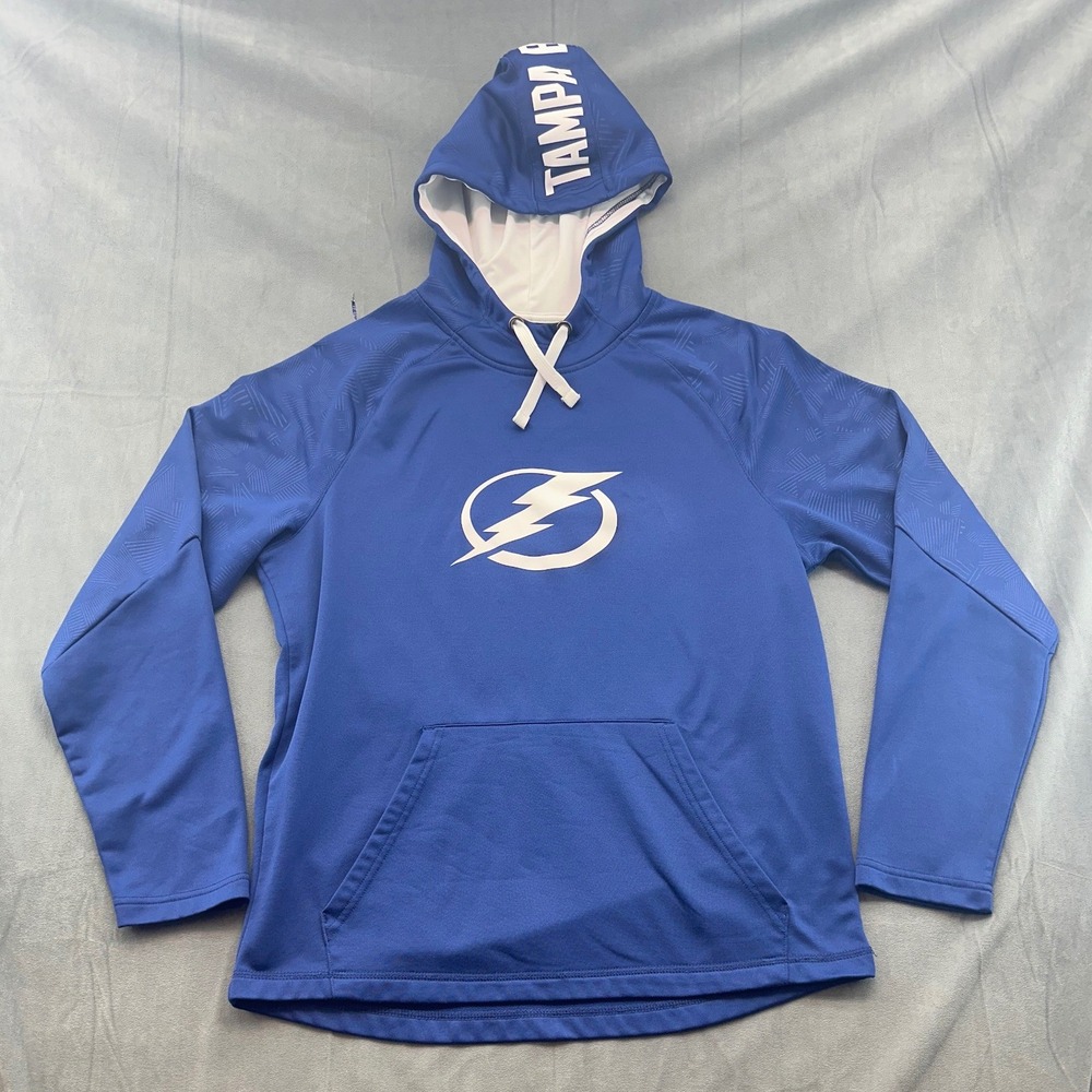 Fanatics Tampa Bay Lightning NHL Mens Large‎ Blue Pullover Hoodie